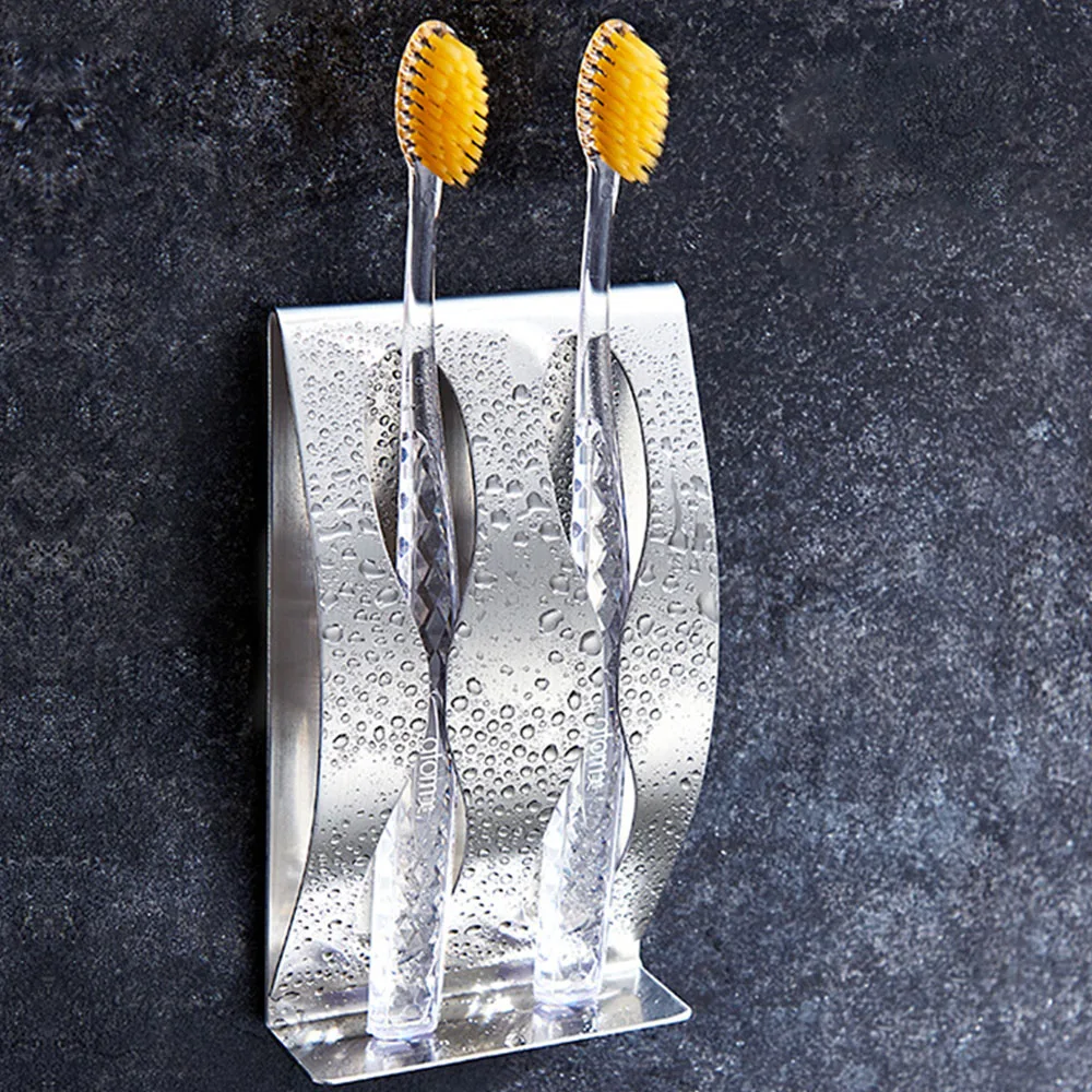 Toothbrush Holder Wall Mounted Self-Adhesive Durable Stainless Steel Shaving Razor Stand Bathroom for Home Storage&ampOrganization | Дом и сад