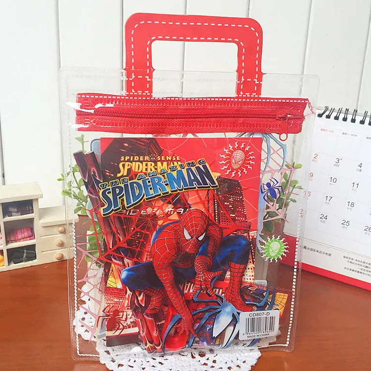 Disney 7 шт./компл. Замороженные Карандаш Чехол+ Линейка+ карандаш+ Ластик+ брошюра+ карандаш точилка канцелярские принадлежности подарок ко дню рождения, школьные принадлежности