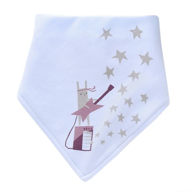 1 Хлопковая бандана нагрудники для детей, детская отрыжка для кормления, полотенце с рисунком слюны, детские пищевые принадлежности, мягкие детские вещи - Цвет: 1