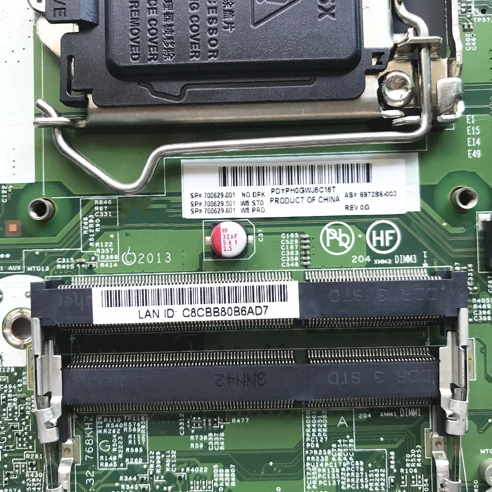 Высокое качество для HP Pro 600 G1 все-в-одном системная плата 700629-001 697286-001 12023-1 48.3JX01.011