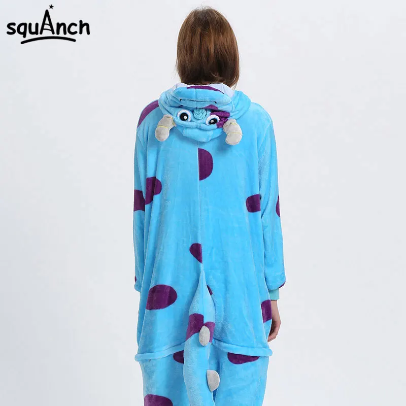 Sullivan Monster Onesies Мультяшные животные Салли кигурумис для женщин мужчин девочек