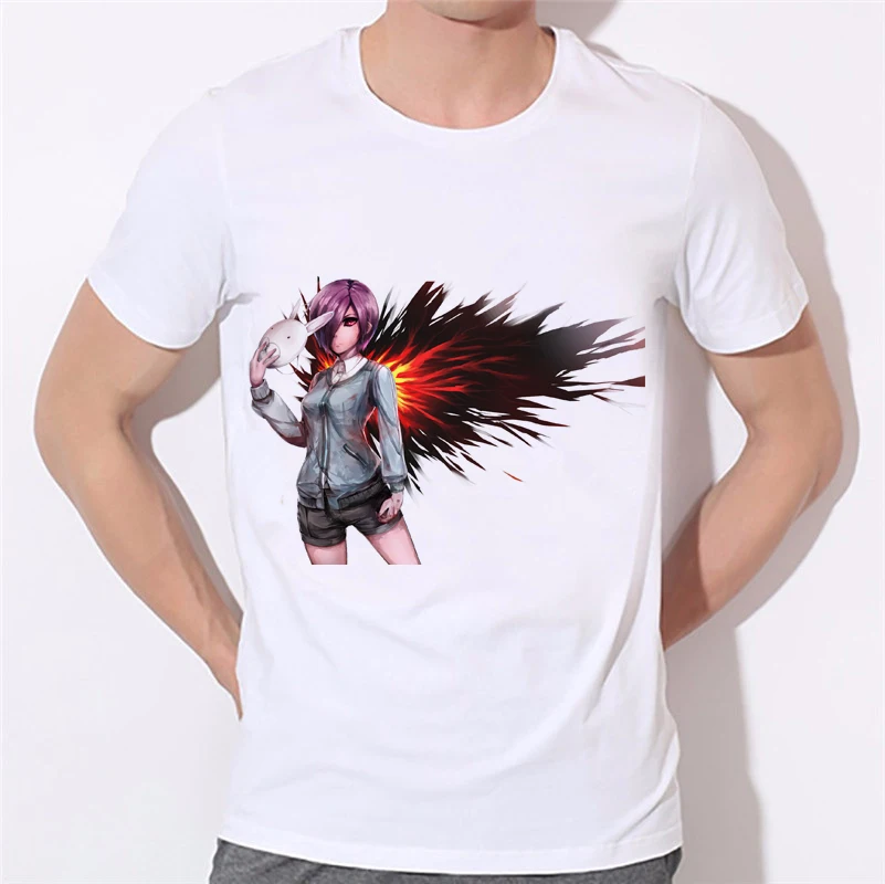 Одежда с надписью Tokyo Ghoul японский футболки персонажами из аниме футболка Для