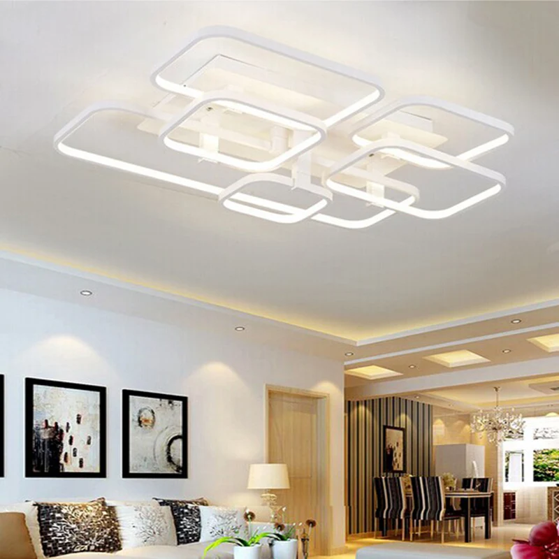 Потолочные светильники для гостиной спальни акрила современные квадратные