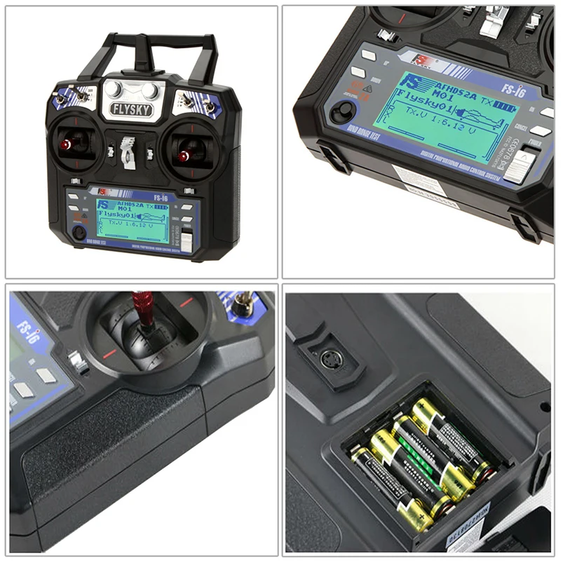 Радиосистема Flysky радиопередатчик с ЖК дисплеем 6 каналов 2 4G FS i6 AFHDS А RX2A для мини