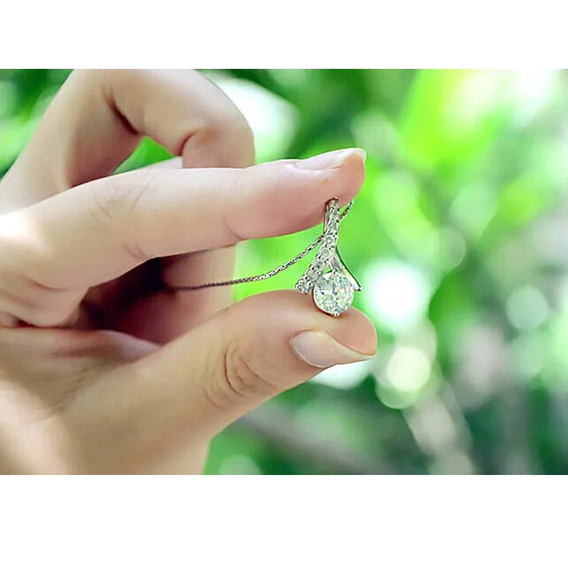 Горяч-продавая аксессуары ангел слеза сырье кристалл ожерелье женский дизайн