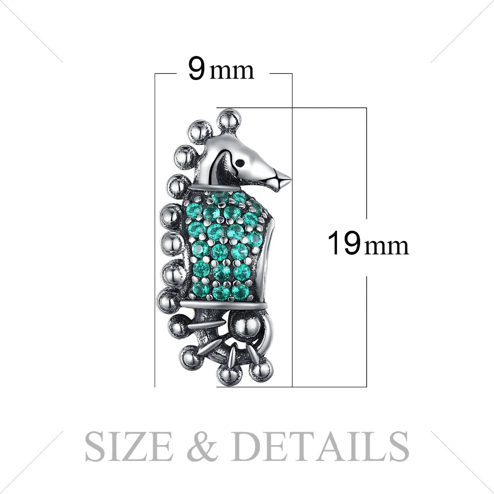JewelryPalace 925 Sterling Silver Sea Horse Beads Charms Original For Bracelet original Jewelry Making | Украшения и аксессуары