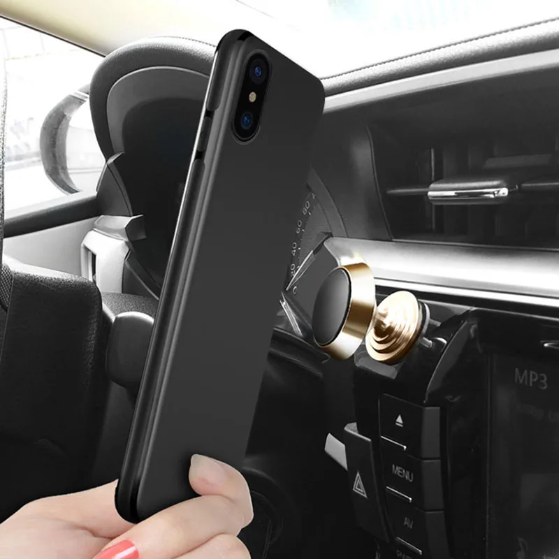 Для iphone 7 7plus чехол для телефона магнитный автомобильный держатель 8 6 6s plus X XS MAX XR