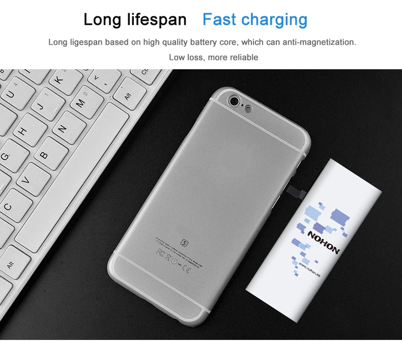 Оригинальная NOHON литиевая батарея для Iphone 6S 6GS батарея большой емкости для Iphone батарея 6 S 6 S Бесплатные инструменты Розничная посылка
