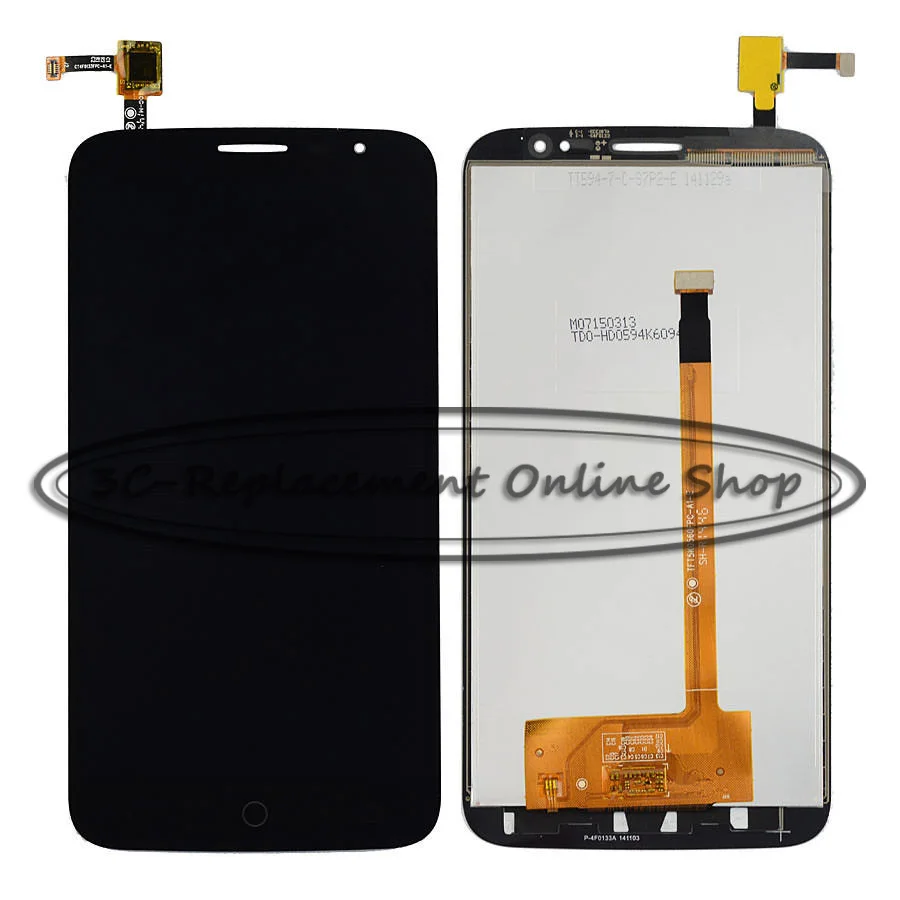 Черный достижения полного заряда для Alcatel One Touch Hero 2C OT 7055 7055A OT-7055 OT7055 ЖК-дисплей