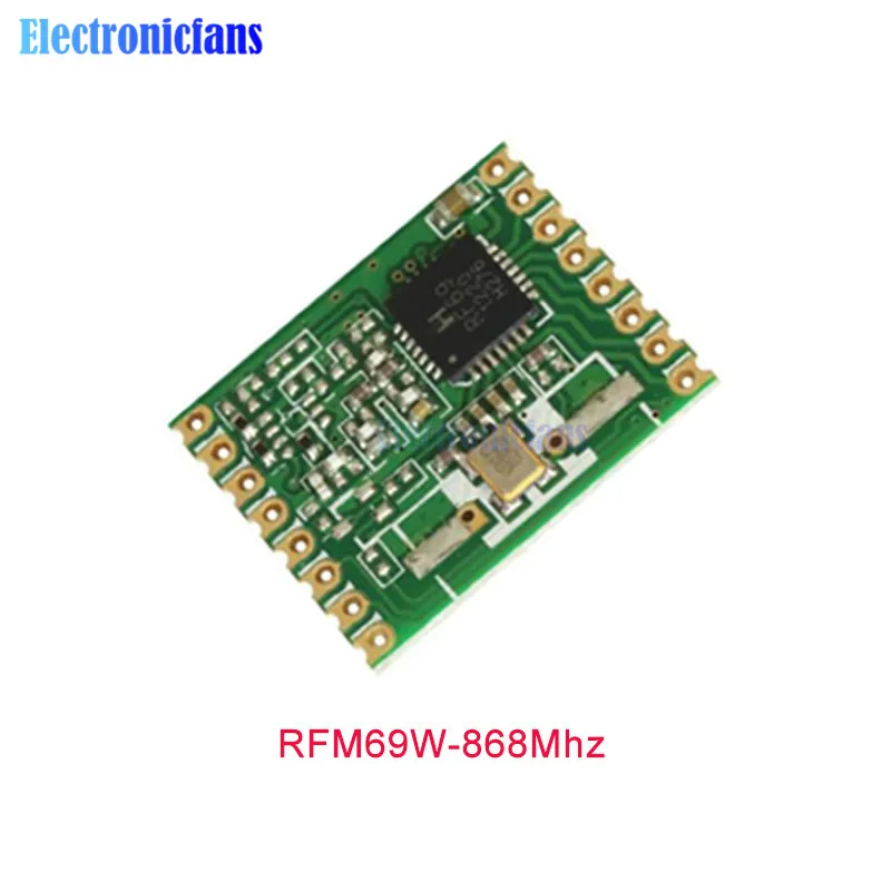 RFM69W-868Mhz RFM69W RFM69CW RFM69HW 433 МГц 868 915 МГц RF Беспроводной трансивер Температура Сенсор модуль HopeRF FSK низкая Мощность модуль - Цвет: RFM69W-868Mhz
