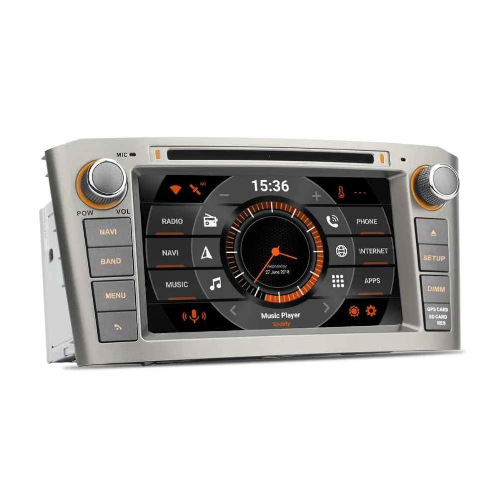 7 &quotHD Android авто радио gps для Toyota Avensis T25 2003 2004 2005 2006 2007 2008 автомобильный DVD PC