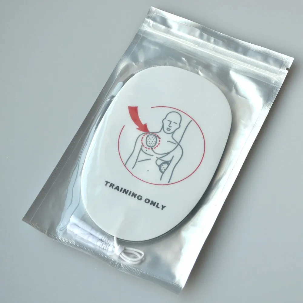 1 пара взрослый AED обучение дефибрилляционный электрод проводящий патч для взрослых AED Traing самоклеющиеся для первой помощи