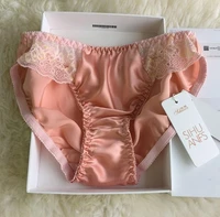 5 pack 100 silk womens lace panties briefs underwear lingerie m 2xl ms003