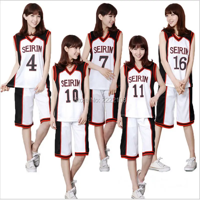 Аниме Kuroko no Basuke Seirin Корзина мяч Tetsuya Kagami Taiga Hyuga Junpei Косплей Костюм Униформа