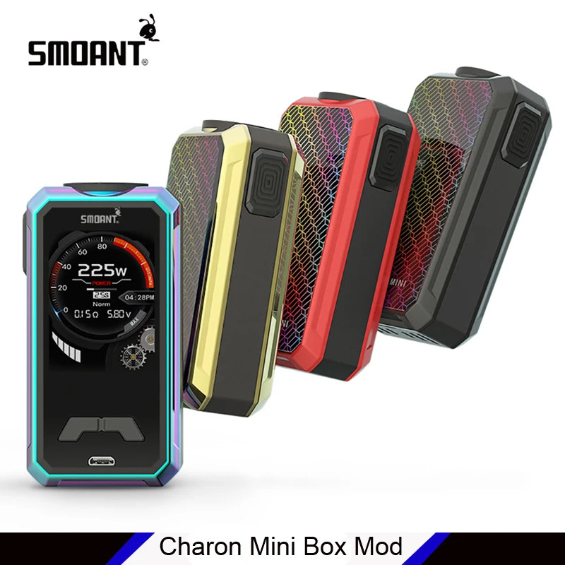 Оригинальный бокс мод Smoant Charon Mini 225 Вт электронная сигарета вейп 2 0 UI с полным