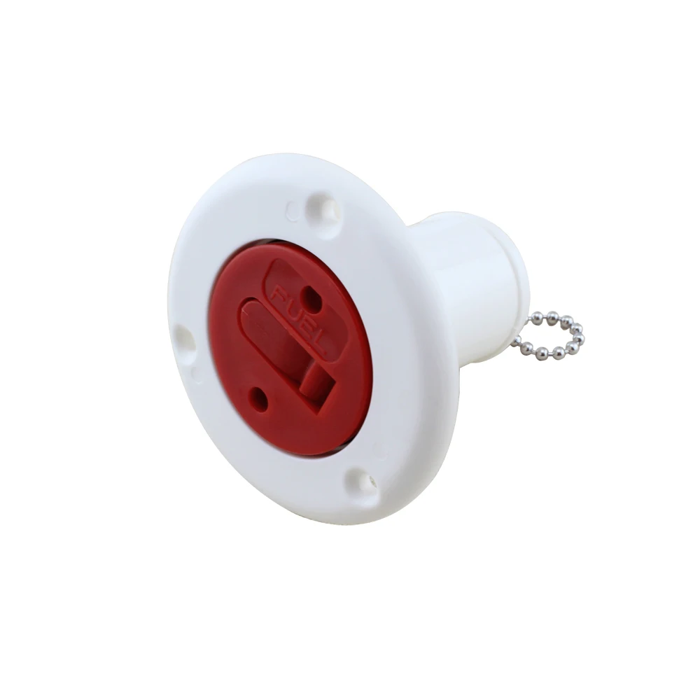 White Fuel Filler ABS нейлон пластик топливная вода палуба наполнитель 1,"(38 мм) морской аппаратный Черный Белый УФ стабилизированная розетка лодка топливный водяной наполнитель 1 шт - Цвет: White Fuel Filler
