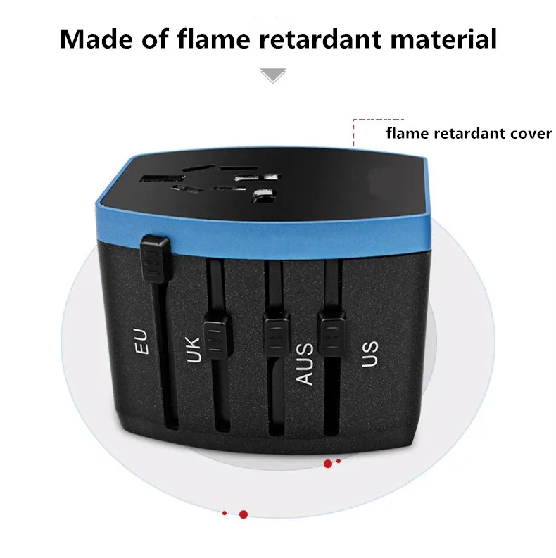 Fanshu дорожный адаптер Международный сетевой шнур usb разъем универсальный все в одном мульти зарядное устройство США Великобритания Европа AU конвертер