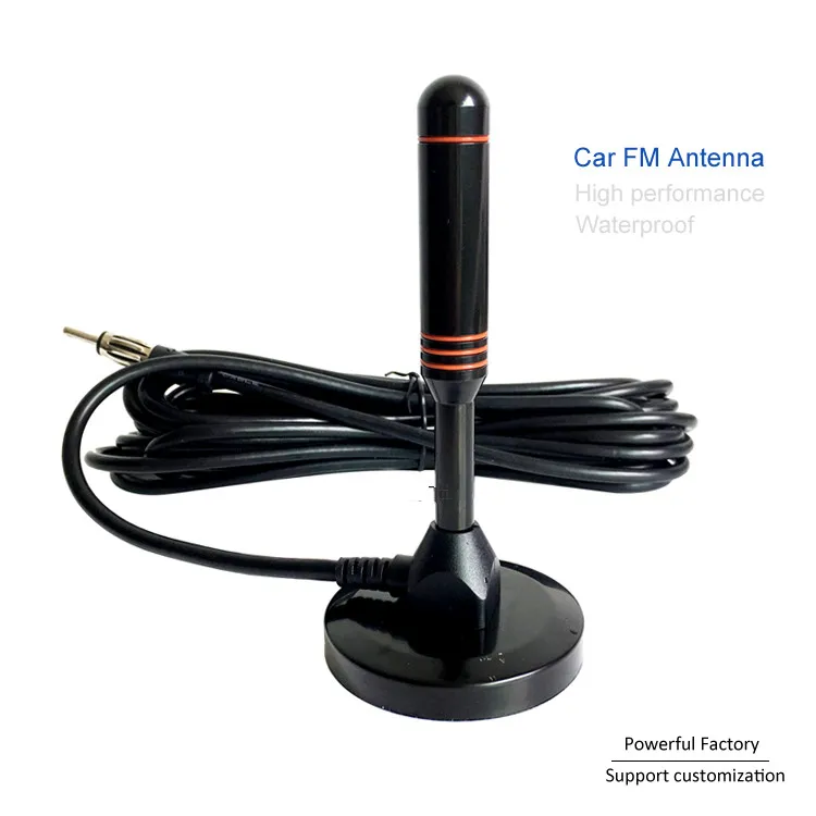 Lantern head plug long range auto radio antenna VHF/UHF Car FM Antenna with 62mm magnetic base 1pcs | Мобильные телефоны и
