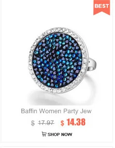 Новинка BAFFIN винтажное оригинальное ожерелье с кристаллами Swarovski Max квадратная подвеска серебряный цвет для женщин вечерние аксессуары подарок