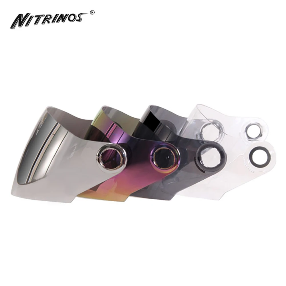 Новый мотоциклетный шлем, защита от солнца, полнолицевой шлем, мотоциклетный шлем, сменный козырек, объектив для нитриноса 319, 8 цветов