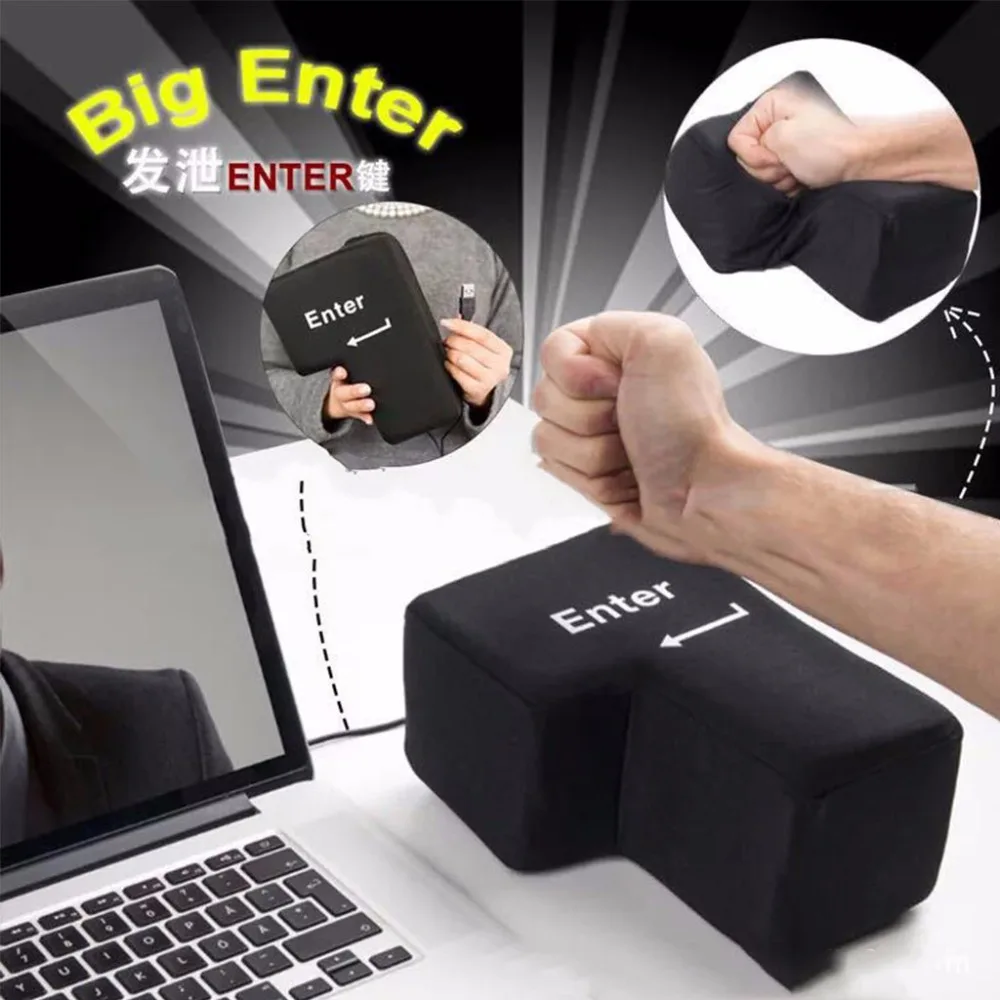 Новый Большой Введите супер размер ключ USB Nap подушка с кабелем офисный Рабочий