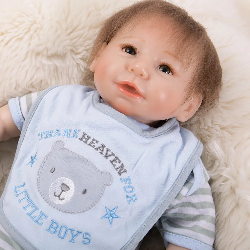 

Boy doll reborn 45cm bebes reborn menino soft silicone reborn baby dolls toys for child gift oyuncak bebek