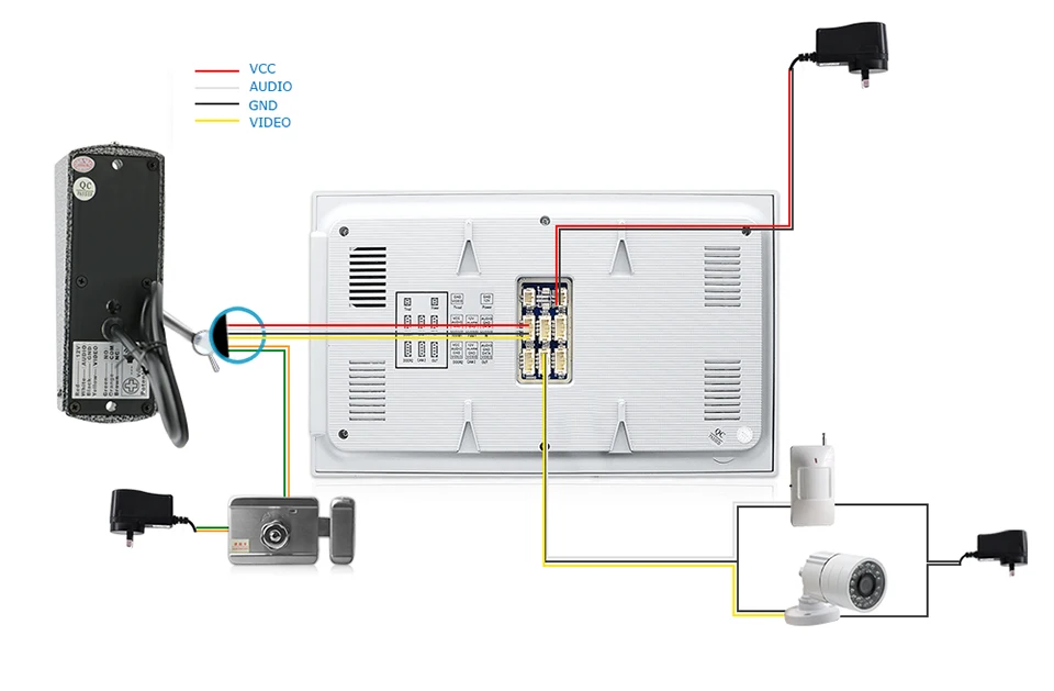 JeaTone 7 дюймов видео дверной звонок монитор домофон с 1200TVL наружная камера IP65 домофон система Поддержка Камера видеонаблюдения