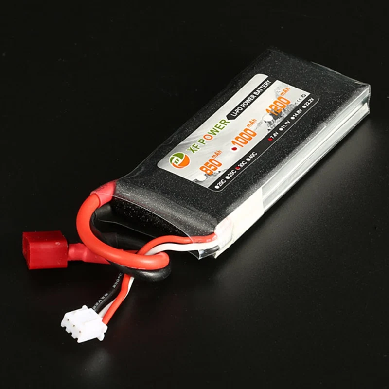 Lipo Battery XF Power 7 4 В 1000 мАч 2S 30C Т образный разъем для радиоуправляемого автомобиля