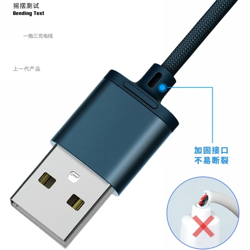 REMAX 3 в 1 кабель Micro USB для освещения type C быстрое устройство зарядки iPhone samsung IOS |