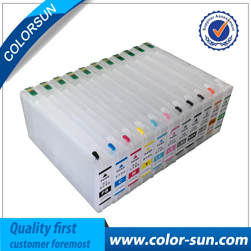T6551-T6559 T655A T655B пустой пополняемый картридж с чипом сброса для Epson Stylus Pro 4910 принтер