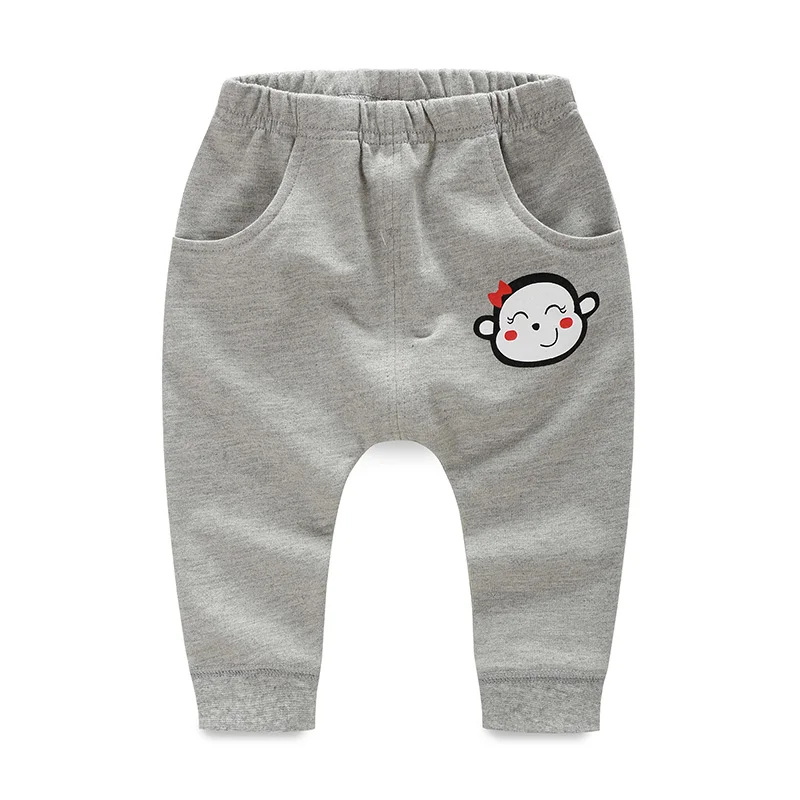 Штаны Девочка Мальчик Малыш Spodnie Pantolon Повседневные брюки 100% хлопок Карикатурная одежда для младенцев Леггинсы весной 3-24 месяцев