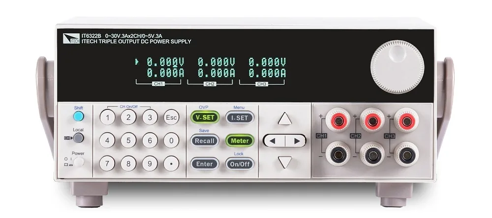 ITECH IT6322A тройной выход постоянного тока источник питания 30В/3А * 2CH + 5В/3А 1CH|power supply