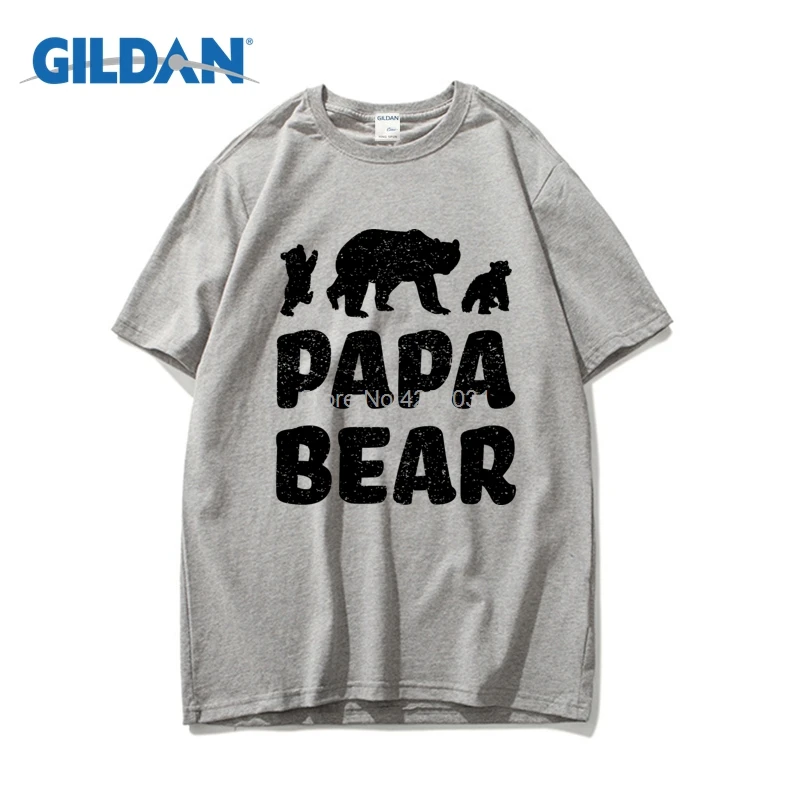 Папа медведь забавные день отцов подарок для папы футболка 2018 мужчин