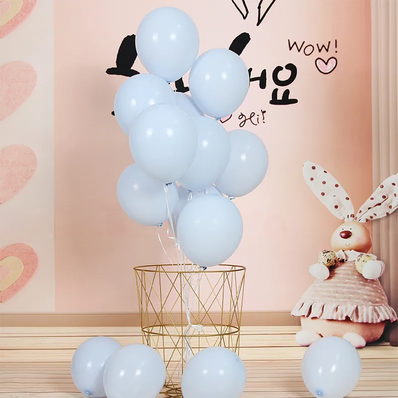 Macaron Blue 30/50 шт микс Цвет Макарон воздушных шаров из латекса одежда для свадьбы, дня рождения 10 дюймовое мятно-зеленого цвета, воздушные гелиевые латексные Декор Baby Shower игрушки - Цвет: Macaron Blue