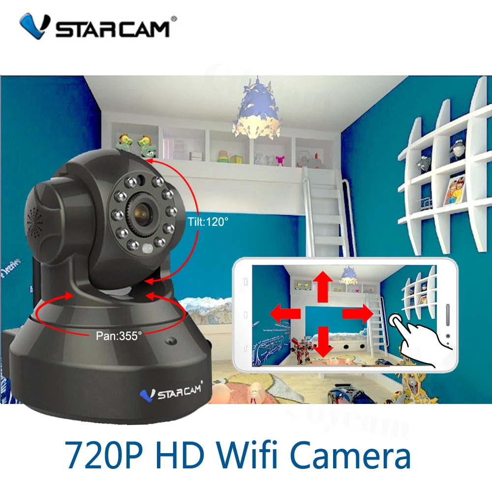 Vstarcam C7837WIP HD 720P камера Wifi IP cctv камера ночного видения IP камера с датчиком движения камера наблюдения P2P радионяня