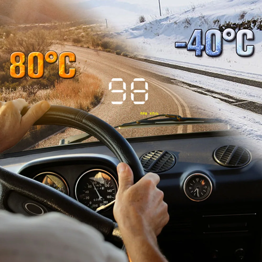 Автомобильный спидометр на приборной панели автомобиля с сигналом о превышении