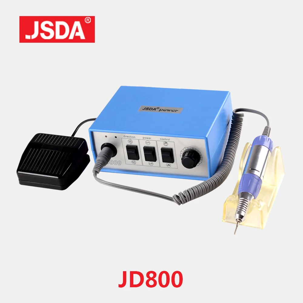Прямые продажи, настоящие Jsda Jd800, профессиональный маникюр, педикюр, электрические инструменты для ногтей, сверлильный станок, оборудование для дизайна ногтей, 35 Вт, 30000 об/мин