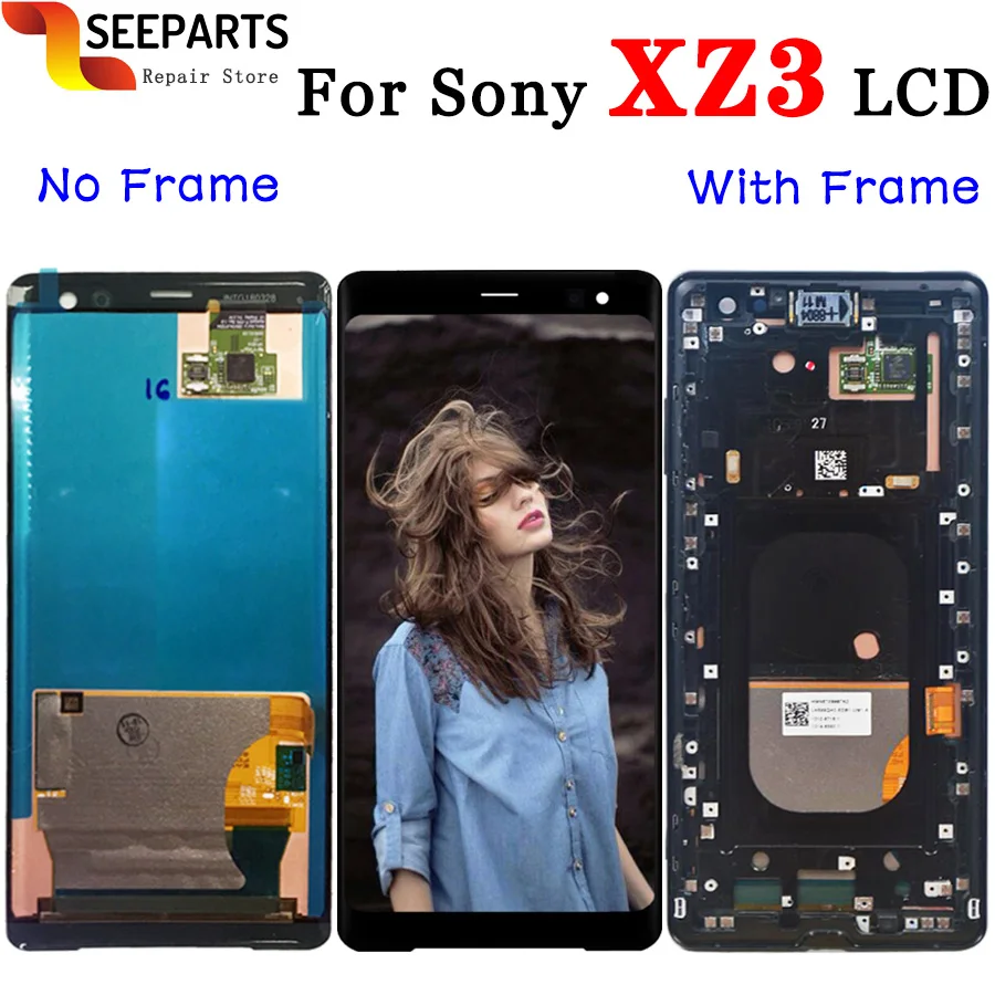 Для Sony XZ3 ЖК-дисплей с сенсорным экраном дигитайзер сменная панель в сборе для