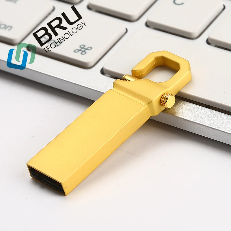 BRU USB флэш-накопитель 128M512M1GB2GB водонепроницаемый флеш-накопитель металлическая