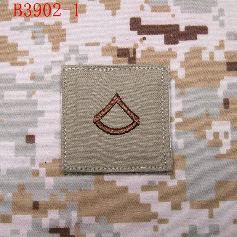 Бронзовый фон бронзовый дизайн военные нашивки с вышивкой военного уровня