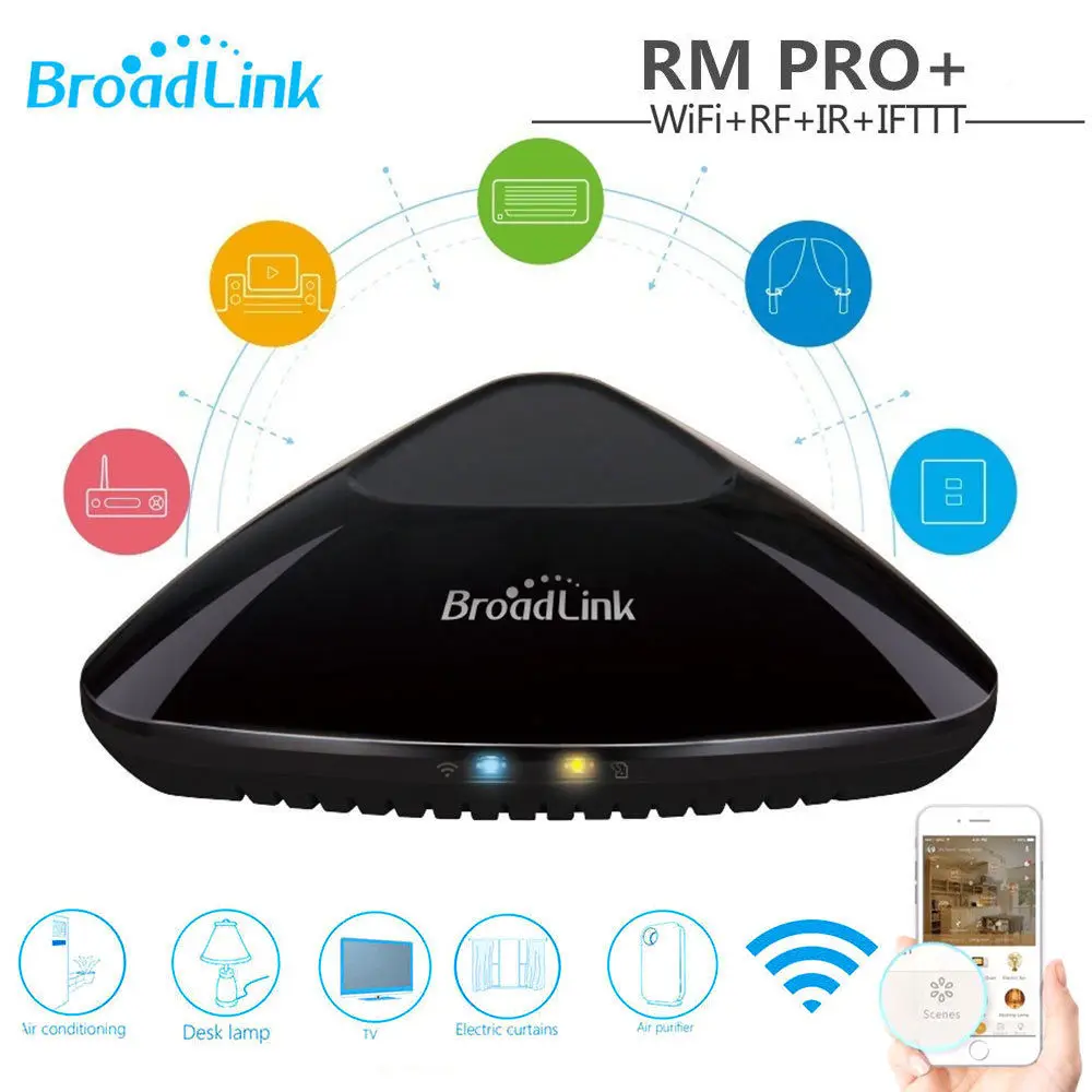 Broadlink RM Pro WiFi+ IR+ RF+ 4G приложение дистанционное управление для Alexa Google Home RF 433 МГц Беспроводная Автоматизация умного дома
