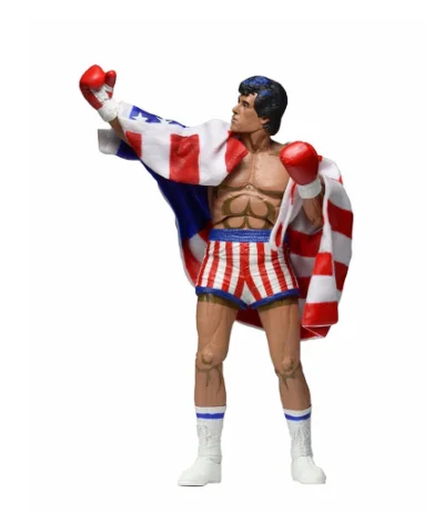 7 дюймов NECA Rocky Sylvester Stallone классические видеоигры внешний вид 1987 фигурка модель с коробкой детские коллекции