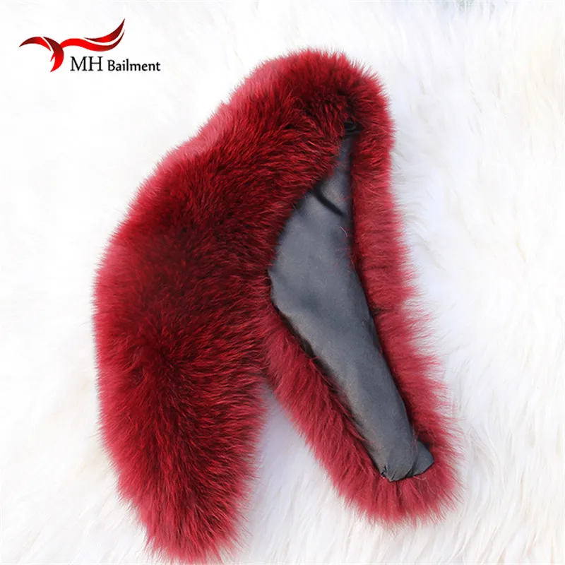 Воротник из натурального Лисьего меха зимний шарф женский костюм Женская шаль