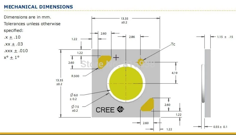 10 шт./лот Cree XLamp CXA1304 led CXA 1304 3 7 9 Вт COB EasyWhite 5000K теплый белый 3000K/2700K светодиодный чип