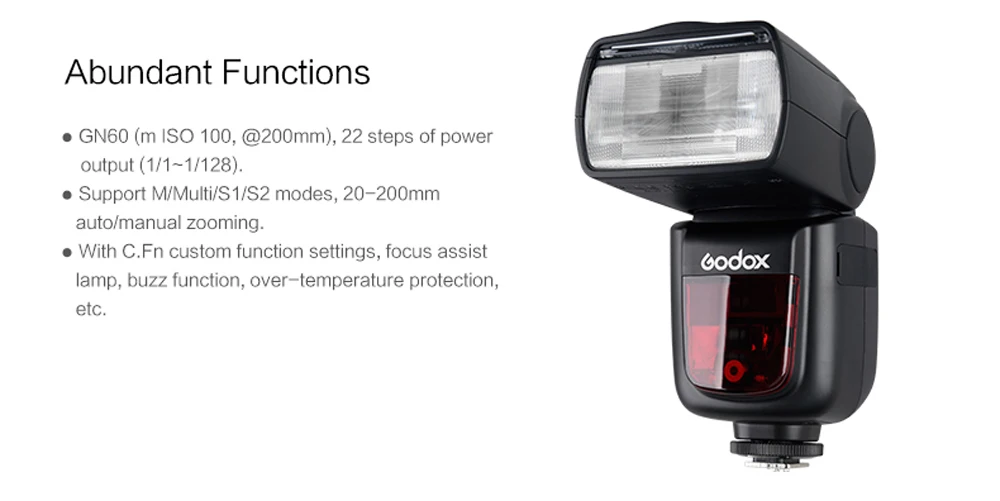 GODOX V850II 2000 mAh литий-ионная аккумуляторная батарея 2,4G 1/8000 s HSS Speedlite Flash Light GN60 для DSLR Canon Nikon Pentax Olympus
