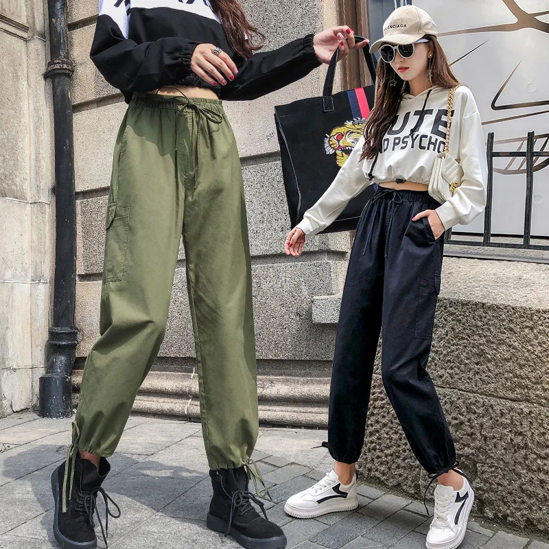 2019 новые спортивные штаны шаровары Штаны Для женщин Повседневное Молодежный