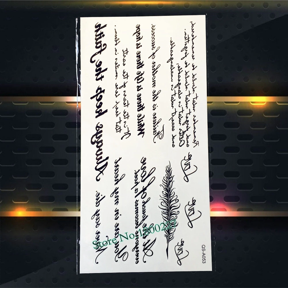 Фальшивая вспышка Черный боди арт рисунок на руку рукава для татуировок Дуэйн