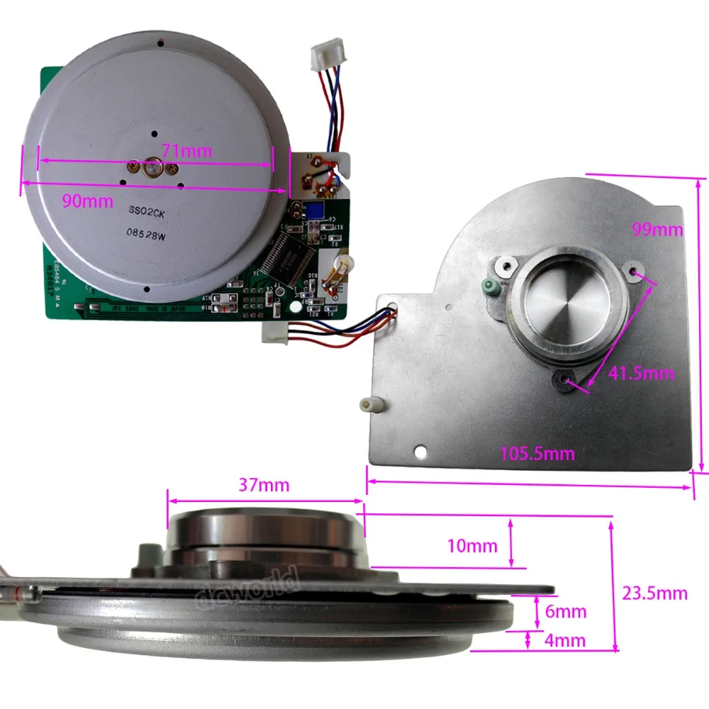 Фото JVC DC 5 В-В 12 V DiscType ультратонкий бесщеточный двигатель низкая скорость нежный JVC DC 5 В-В 12 V DiscType ультратонкий бесщеточный двигатель низкая скорость нежный