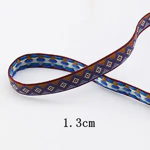1Pcs-1Yard Motiro, 1 год, цветная вышивка в этническом стиле, цветы, лента, кружево, ручная вышивка для штор, одежда, декоративные кружевные аксессуары - Цвет: 1Pcs-1Yard