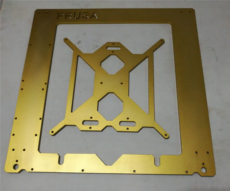 DIY Reprap Prusa i3 3d принтер золотой цвет металлическая рамка Mendel алюминиевая рама 6 мм